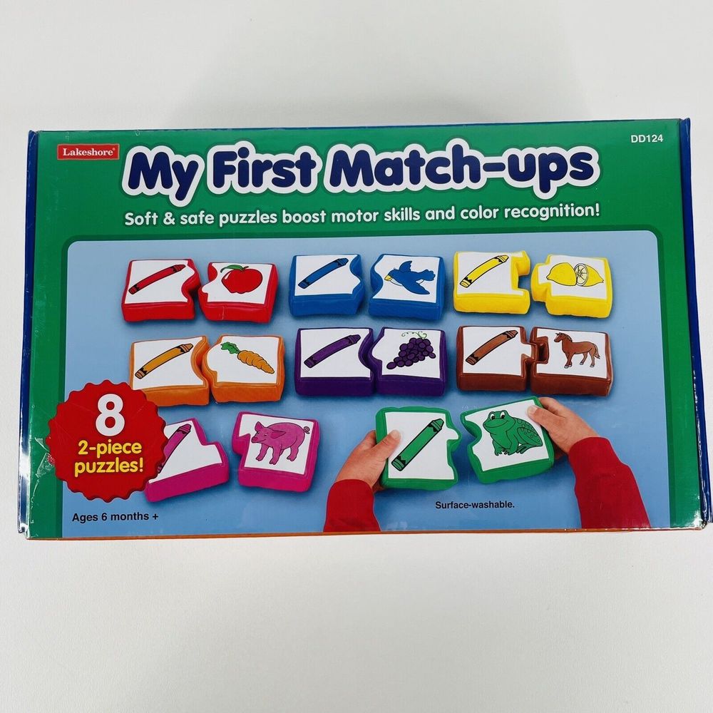 Lakeshore My First Match-Ups Soft Puzzle for Motor Skills Color Rec, Ages 6 Mo +